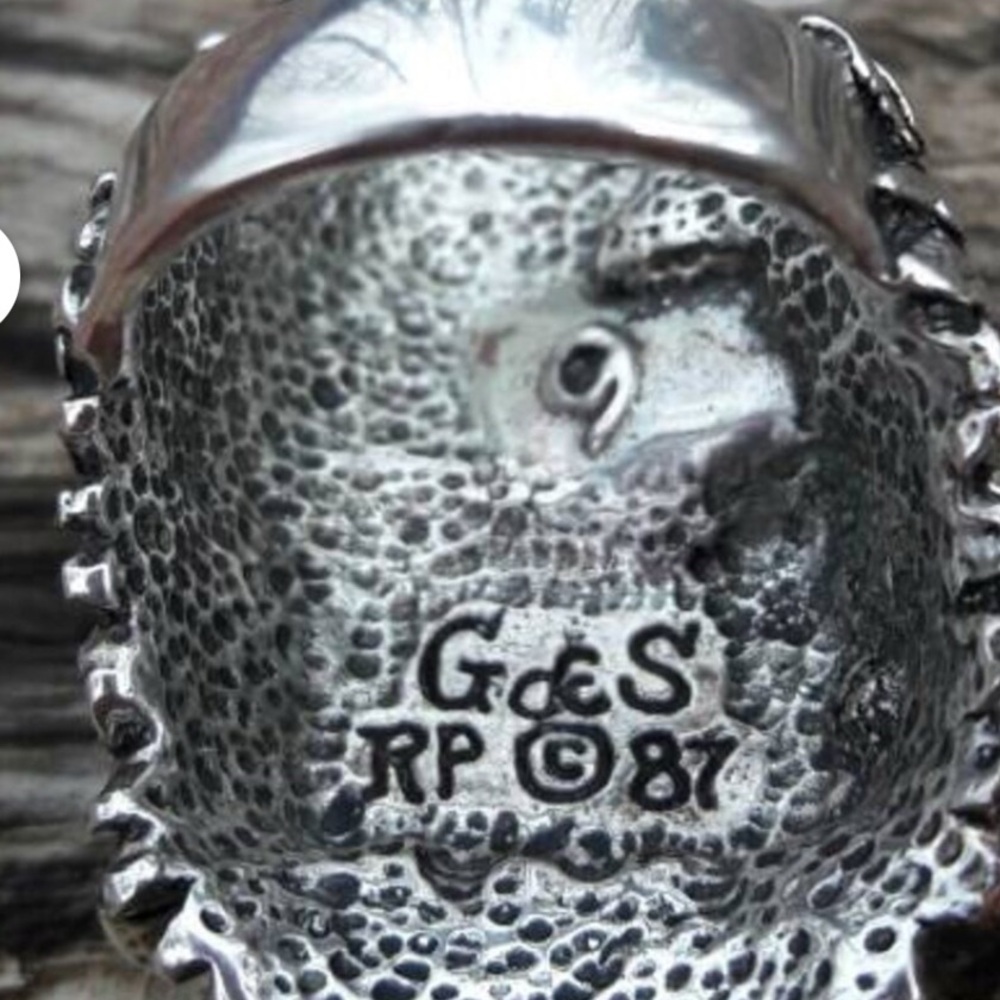 Vintage biker ring “ Born Wild” in stainless steel. - Picture 3 of 10